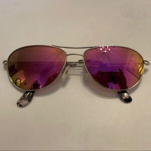 Maui Jim Silver and Purple Sunglasses